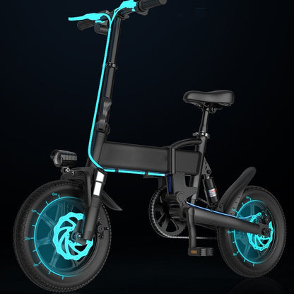 14 Inch Folding Electric Bicycle - 36V Lithium Battery