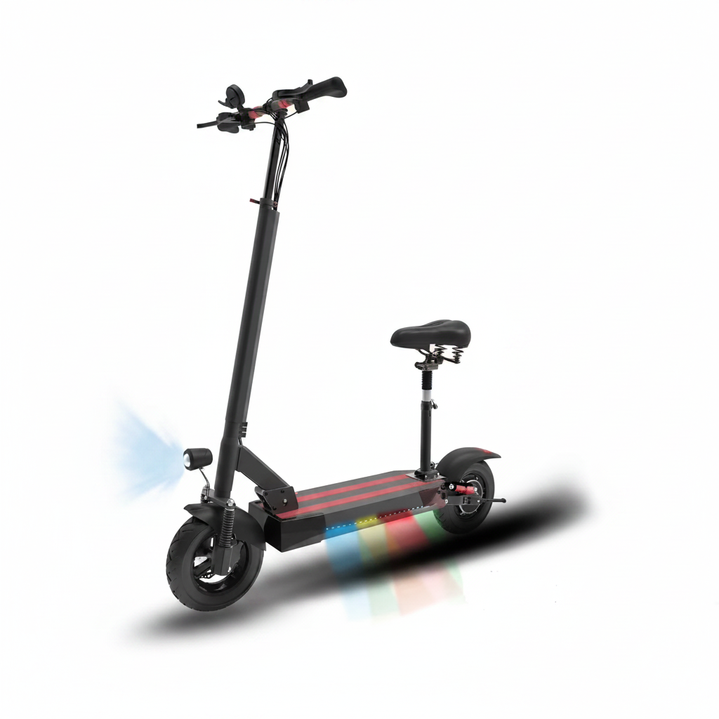 Electric Scooter with Seat for Adults,35 MPH MAX Speed ,1200W Foldable Escooter, 10 Inch Street Tire,Ul2272
