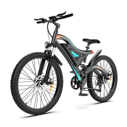 26x2.35 Inch Fat Tire E-Bike - 48V 500W Motor, 15AH Lithium Battery, Front Suspension & Dual Disc Brakes