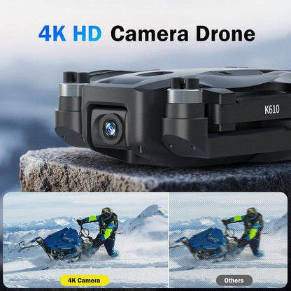 GPS Drone with 4K Camera Foldable Quadcopter FPV Auto Return Home 5G Transmission Adjustable Lens 20 Min Flight