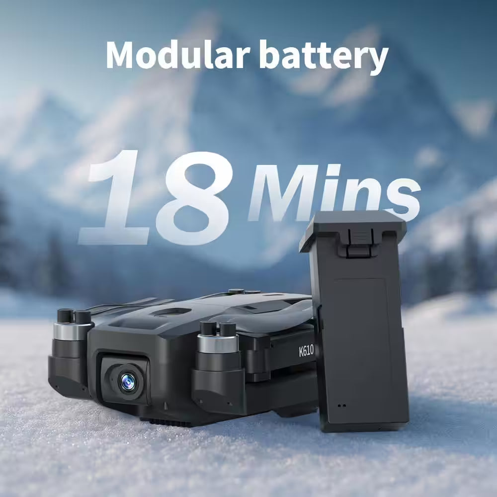 GPS Drone with 4K Camera Foldable Quadcopter FPV Auto Return Home 5G Transmission Adjustable Lens 20 Min Flight