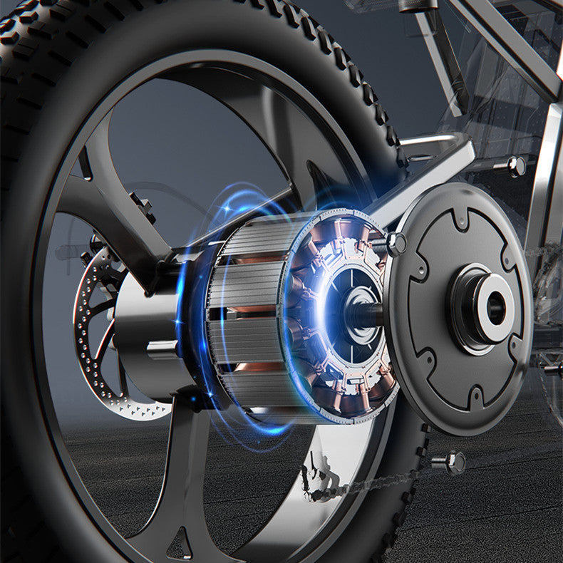 Off-Road Electric Mountain Bike - Lithium Battery Pedal Assist