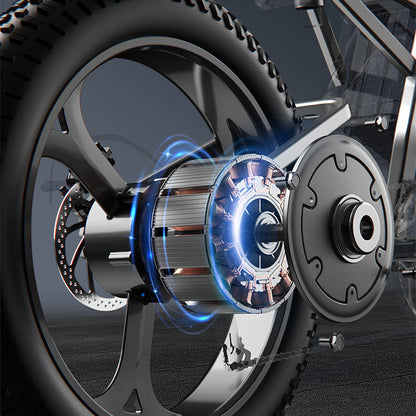 Off-Road Electric Mountain Bike - Lithium Battery Pedal Assist